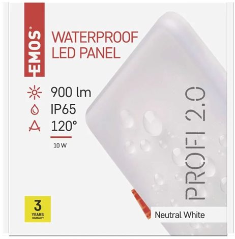 LED Panel PROFI ZV2132 čtverec 12,5x12,5cm 11W 850lm 4000K IP65 7