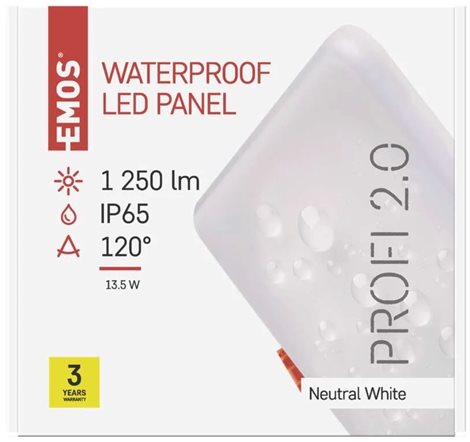 LED Panel PROFI ZV2142 čtverec 15,5x15,5cm 13W 1180lm 4000K IP65 7