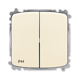 3559A-A05940 C Přepínač sériový, s krytem, řazení 5, IP44, bezšroubové svorky; slonová kos