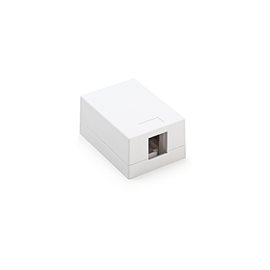 KE-SMB01-W  KELine, zásuvka Kompakt Box pro 1xRJ45 na omítku bílá