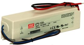 LPV-100-12 Napěťový zdroj MeanWell,230VAC/12VDC/102W/8,5A,IP67