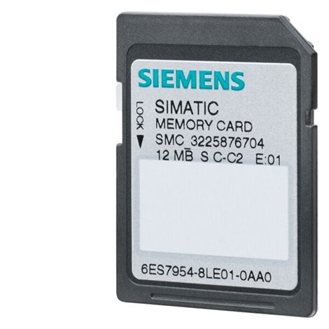 6ES7954-8LC03-0AA0 SIMATIC S7, memory card for S7-1x 00 CPU/SINAMICS, 3, 3 V Flash, 4 MB 1