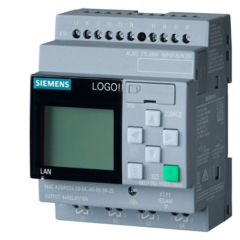 6ED1052-1FB08-0BA0 (náhrada za 6ED1052-1FB00-0BA8) LOGO! 230RCE,logic module, display PS/I 1