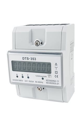 Elektroměr DTS 353-L X/5A 4,5 mod. , 3f.1s. x/5 A, nastavitelný převod