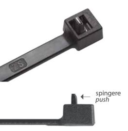 Vázací pásky otevíratelné RID 280x3,5mm, prodloužený pin, černá, (bal.=100ks) /RID.3.212