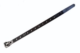 Vázací pásky otevíratelné, děrované - Kabel-Fixx - 200x10 R, černá, PA 6.6, (bal.=100ks)