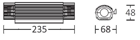 Spojka gelová SHARK 6802A (SHARK SIXEIGHT IP68), se svork., 5x (2,5 - 10mm2), 0,6/1kV 2