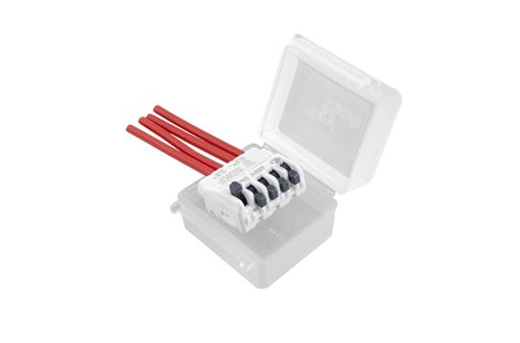Krabička gelová PASCAL 38x30x26mm, IPX8, 0,6/1kV, pro ochranu spoje vodičů (balení 1ks) 3