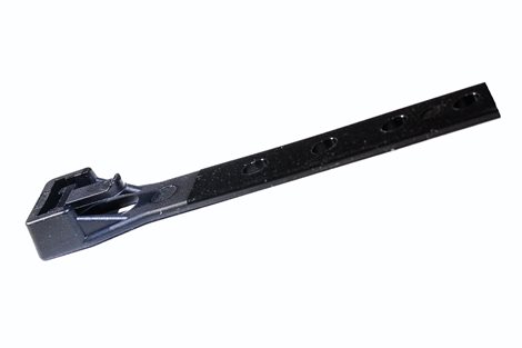 Vázací pásky otevíratelné, děrované - Kabel-Fixx - 280x10 R, černá, PA 6.6, (bal.=100ks) 2