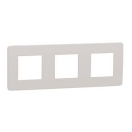 NU280624 Unica Studio Color - Krycí rámeček trojnásobný, Light Grey/Bílý