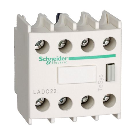 LADC22 Blok pomoc. kontaktů, montáž čelně, 2