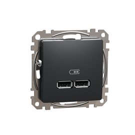 SDD114401 Dvojitá USB A+A nabíječka 2.1A antracit