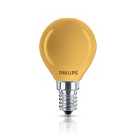 Žárovka Philips Partytone P45 kapková E14 15W, žlutá