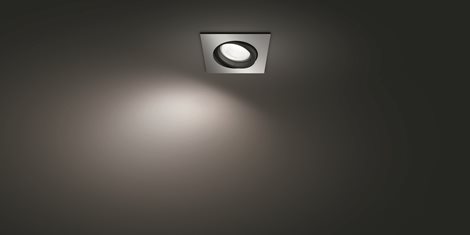 Hue WACA Centura podhledové LED svítidlo GU10 5,7W 350lm 2000-6500K RGB IP20 hranaté, hliník 10