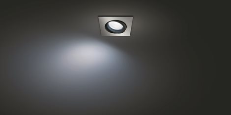Hue WACA Centura podhledové LED svítidlo GU10 5,7W 350lm 2000-6500K RGB IP20 hranaté, hliník 11