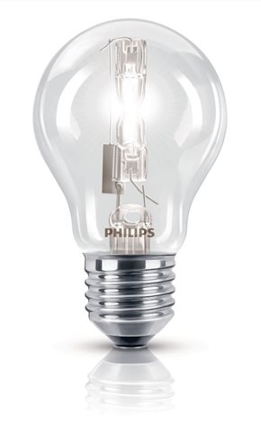 Halogenová žárovka Philips EcoClassic30 70W E27 230V A55 CL/2CT, set 2ks 2
