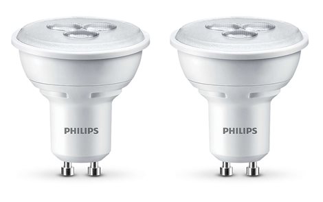 Sada 2xLED žárovka Philips Spot WW 3.5-35W GU10 827 36D 2700K 1