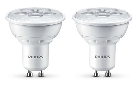 Sada 2xLED žárovka Philips Spot WW 4.5-50W GU10 830 36D 3000K 1