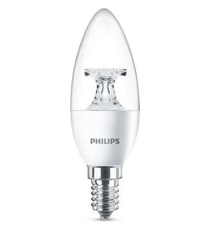 LED žárovka Philips 4W-25W B35 E14 WW CL ND RF 1BC/6 2700K 1