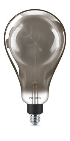 Vintage LED žárovka E27 A160 6,5W 270lm 4000K stmívatelná, smokyD 1