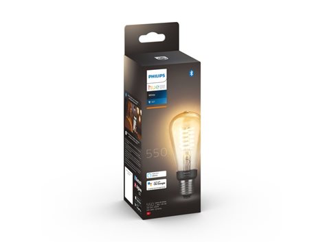 Hue White Filamentová LED žárovka E27 ST64 7W 550lm 2100K IP20 5
