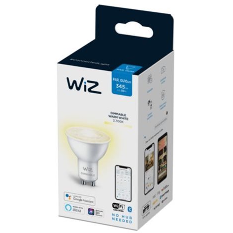 WiZ LED žárovka GU10 PAR16 4,7W 345lm 2700K IP20, stmívatelná 10