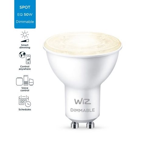 WiZ LED žárovka GU10 PAR16 4,7W 345lm 2700K IP20, stmívatelná 4