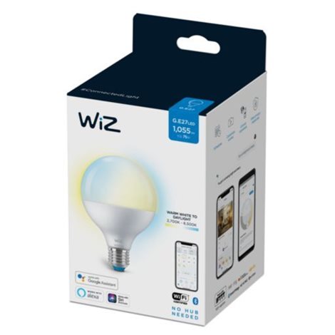 WiZ LED žárovka E27 G95 Globe 11W 1055lm 2700-6500K IP20, stmívatelná 3