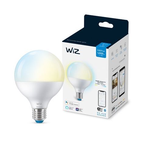 WiZ LED žárovka E27 G95 Globe 11W 1055lm 2700-6500K IP20, stmívatelná 4