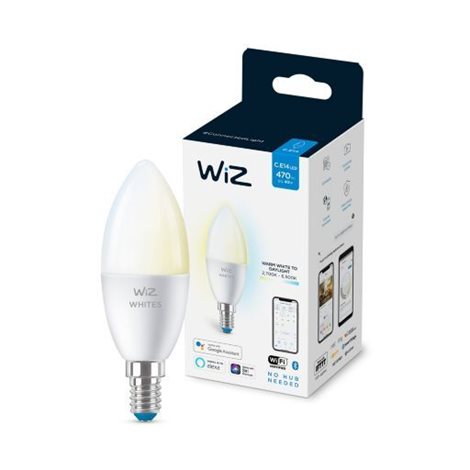 WiZ LED žárovka E14 C37 4,9W 470lm 2700-6500K IP20, stmívatelná 4