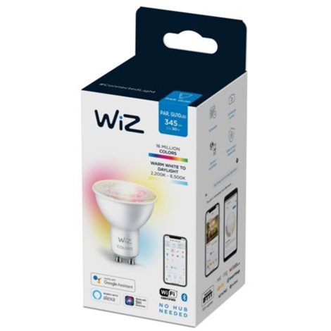 WiZ LED žárovka GU10 PAR16 4,7W 345lm 2200-6500K RGB IP20, stmívatelná 5