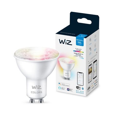 WiZ LED žárovka GU10 PAR16 4,7W 345lm 2200-6500K RGB IP20, stmívatelná 6