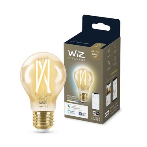 WiZ LED žárovka filament amber E27 A60 7W 640lm 2000-5000K IP20, stmívatelná 4