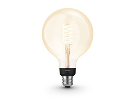 Hue White Filamentová LED žárovka E27 G125 7W 550lm 2100K IP20 2