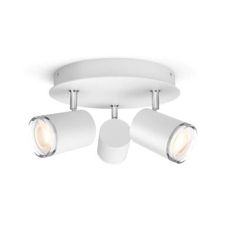 Hue WA Adore koupelnové bodové LED svítidlo 3xGU10 5W 350lm 2200-6500K IP44 bílé + ovladač 2