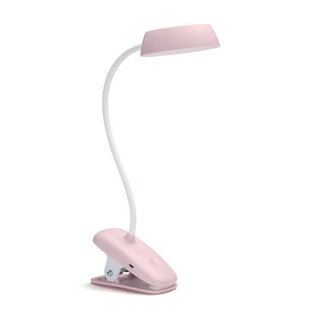 Donutclip stolní LED lampa na klip 1x3W 175lm 4000K IP20 USB, krokové stmívání, růžová 1