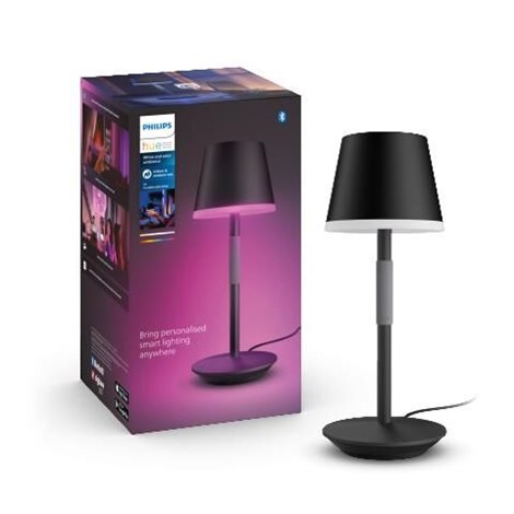 Hue WACA Go venkovní stolní dotyková LED lampička 6,2W 530lm 2000-6500K RGB IP54, černá 1