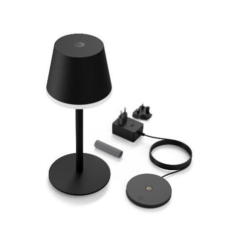 Hue WACA Go venkovní stolní dotyková LED lampička 6,2W 530lm 2000-6500K RGB IP54, černá 9