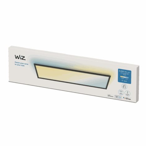WiZ přisazený LED panel 36W 3400lm 2700-6500K IP20 120x30cm, černý 5