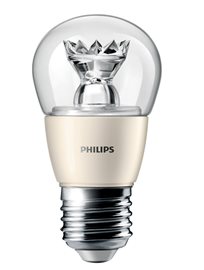 LED žárovka Philips MASTER LEDluster D 3.5-25W E27 827 P48 CL 2700K stmívatelná