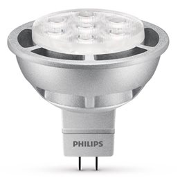 LED žárovka Philips 6,5W-35W GU5.3 WW 12V 36D WGD 1SRT4 2200-2700K, stmívatelná WarmGlow