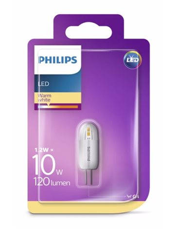 LED žárovka Philips 10W G4 WW 12V ND SRP 1BC/6 2700K 2