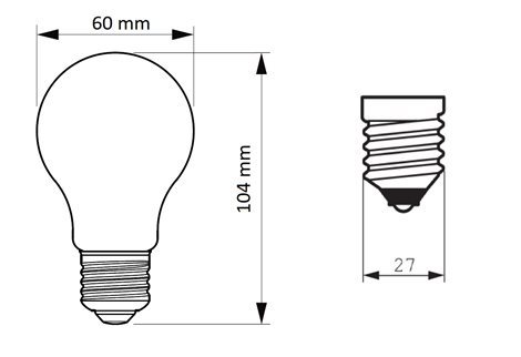 LED žárovka FILAMENT Classic LEDbulb ND 8W-75W A60 E27 840 CL 1055lm 4000K 4