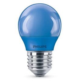 LED žárovka Colored ND 3.1W-25W P45 E27 BLUE 1SRT4, modrá