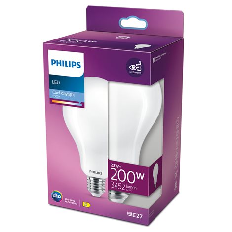 LED žárovka Philips Classic 200W A95 E27 CDL FR ND 23W 3452lm 2