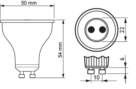 MASTER LEDspot 2.4-50W GU10 ND 830 EEL B Žárovka 2,4W 380lm 2