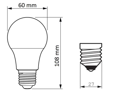 CorePro LEDbulb ND 10-75W A60 E27 827 LED Žárovka 10W 1055lm 2
