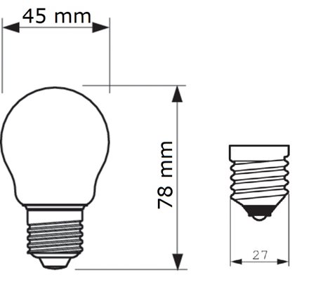 MASTER Value LEDLuster D 3.4-40W E27 P45 927 FR G LED Žárovka 3,4W 470lm 2