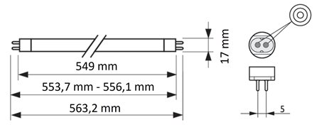 Lineární zářivka MASTER TL5 HO 24W/840 549mm 1950lm 4000K 2