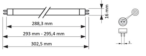 TL Mini 8W/33-640 Lineární zářivka 8W 410lm 2